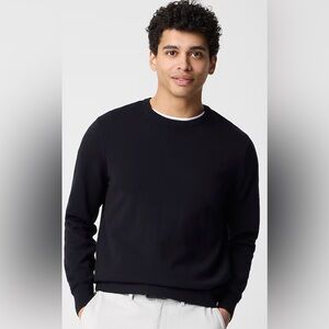 J.Crew Men’s Long Sleeve Shirt L NWT Cotton Black Crewneck Sweater Tee Large New